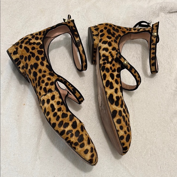 J. Crew Brown and Black Flats with Animal Print - Picture 2 of 4